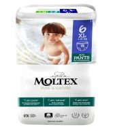 Moltex Natahovací plenkové kalhotky Pure & Nature - XL 14+ kg (18 ks)