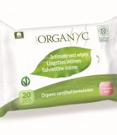 Organyc Vlhčené ubrousky pro intimní hygienu BIO (20 ks) - 100% z biobavlny