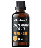 Allnature Esenciální olej Pomeranč (10 ml) - povzbudí a harmonizuje