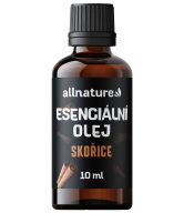 Allnature Esenciální olej Skořice (10 ml) - povzbuzuje a prohřívá