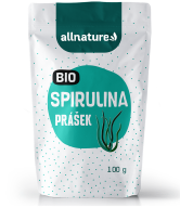 Allnature Spirulina prášek BIO (100 g) - superpotravina plná bílkovin