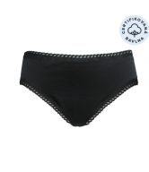 Anaé by Ecodis Menstruační kalhotky Panty na střední menstruaci - černé - M - z certifikované biobavlny