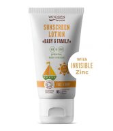 Wooden Spoon Opalovací tělové mléko v tubě Baby & Family SPF 30 BIO - 150 ml