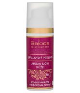 Saloos Královský peeling Argan & Q10 BIO - Růže (50 ml) - vyživující peeling s královskou vůní růže