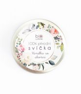 Biorythme Extravagantně přírodní svíčka - Vanilka se skořicí (70 g) - vůně vanilky