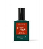 Manucurist Green Flash LED gel lak na nehty - Indian Summer (15 ml) - oranžovo-červená barva