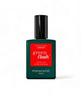 Manucurist Green Flash LED gel lak na nehty - Anemone (15 ml) - sytě červená sasanková barva