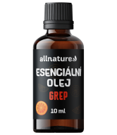 Allnature Esenciální olej Grep (10 ml) - dávka citrusové energie