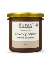 Šufan Lískooříškové máslo s tmavou čokoládou - 330 g - bez konzervantů a palmového oleje