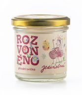 Rozvoněno Vonná svíčka - Jedinečná - 130 ml - s geránií a palmovou růží