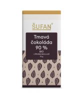 Šufan Tmavá čokoláda 90% s maldonskou solí BIO (70 g) - Peru - vyrobena metodou bean-to-bar