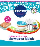 Ecozone Tablety do myčky Brilliance - vše v jednom - 25 ks