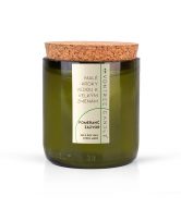 VonTree Candle Vonná svíčka ve vinné lahvi (250 ml) -  Pomeranč a zázvor - sklenička z lahve od vína