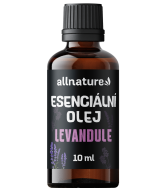 Allnature Esenciální olej Levandule (10 ml) - zklidňuje a podporuje zdravý spánek