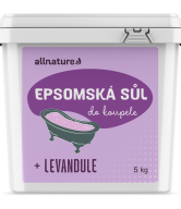 Allnature Epsomská sůl Levandule - 5 kg - pro uvolnění a zklidnění