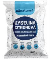 Allnature Kyselina citronová - 1 kg - potravinářská kvalita