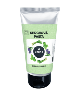 LEROS Sprchová pasta (130 ml) - Bazalka & verbena - našlehaná textura vhodná i na holení