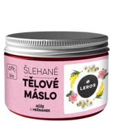 LEROS Šlehané tělové máslo BIO (150 ml) - Růže & heřmánek - nezanechává mastný film