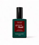 Manucurist Green Flash LED gel lak na nehty - Dark Pansy (15 ml) - temně rudá barva