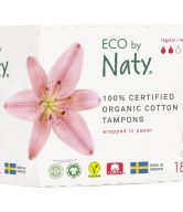 Eco by Naty Tampony Regular (18 ks) - 100% z biobavlny